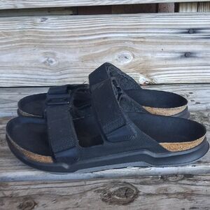 Birkenstock Men's Black Dual-Strap Comfort Sandals